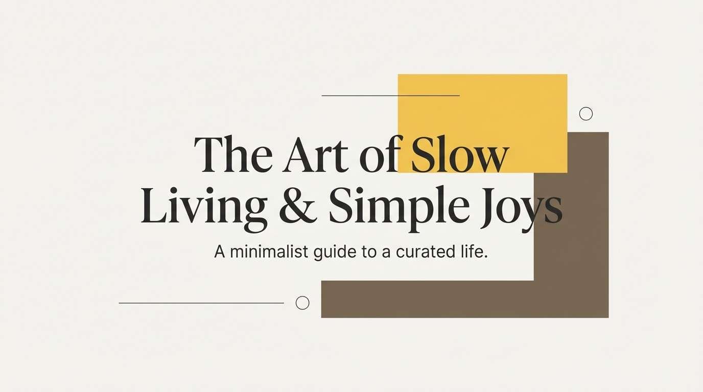 minimal blog header design