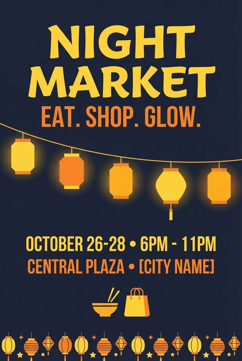 night market flyer