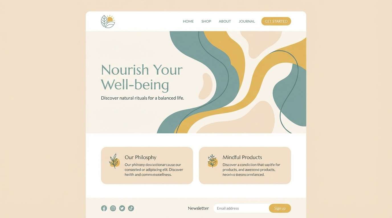 wellness landing page