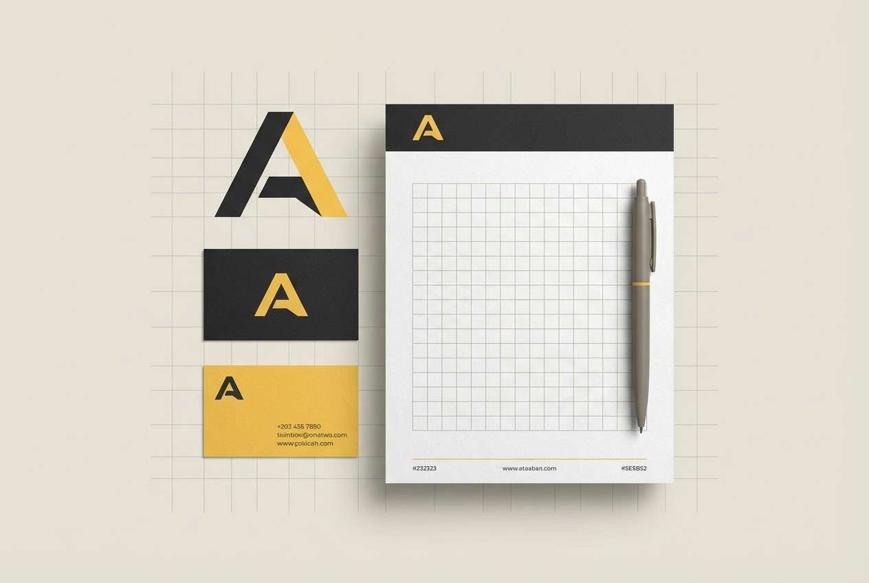 interior brand stationery