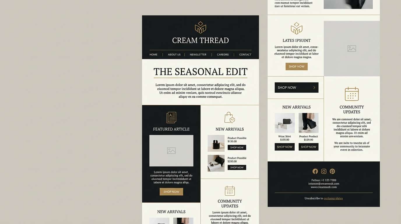 premium newsletter layout