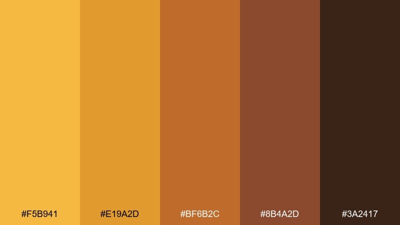 saffron saddle color palette with hex codes