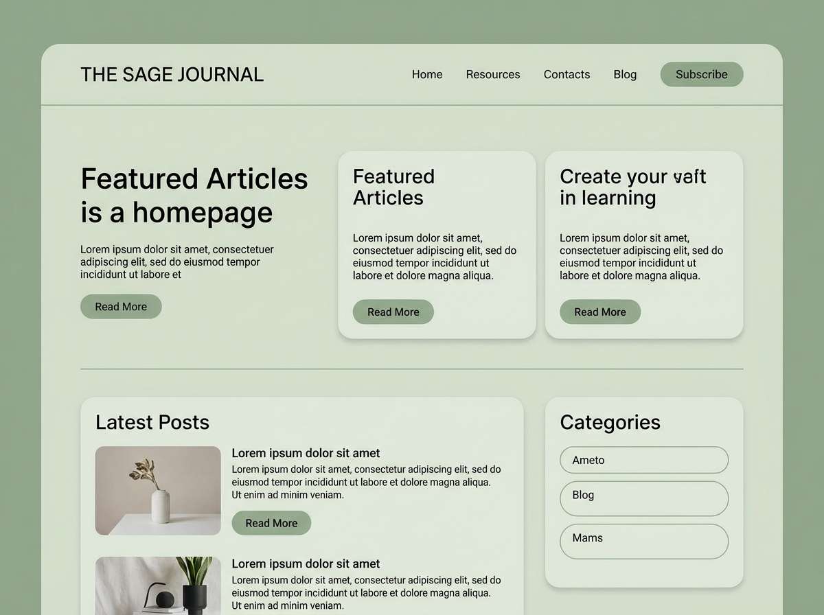 sage blog ui