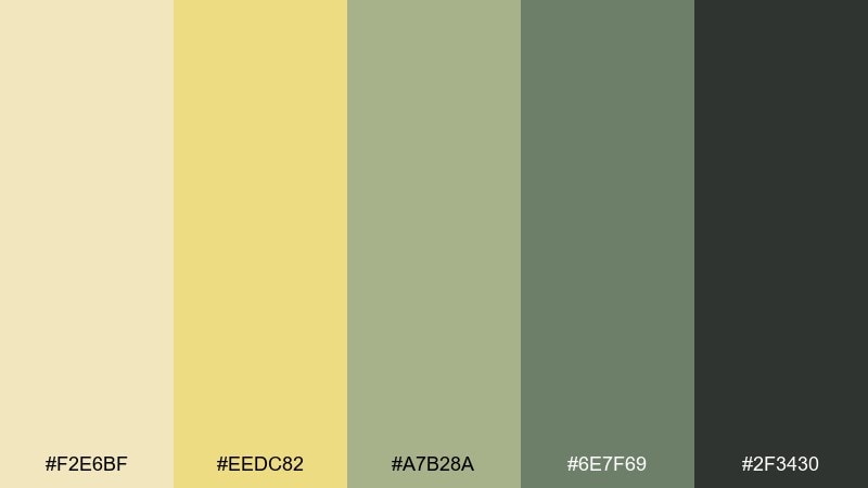 sage drift flax color palette with hex codes