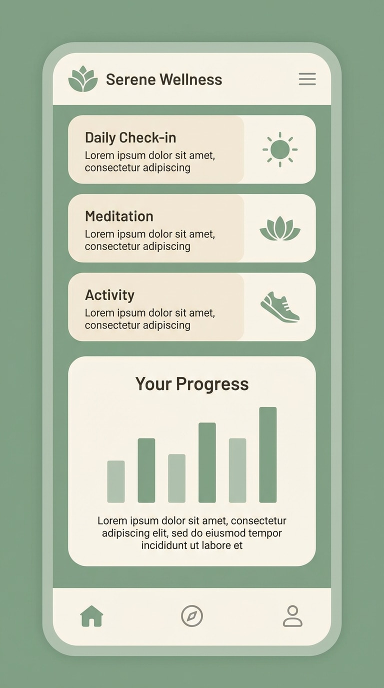 sage green palette ui mockup