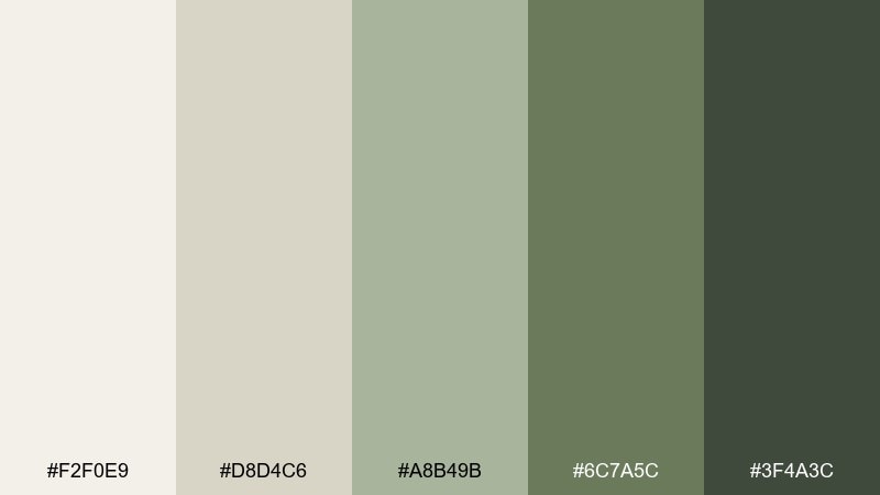 sage hearth living room color palette with hex codes