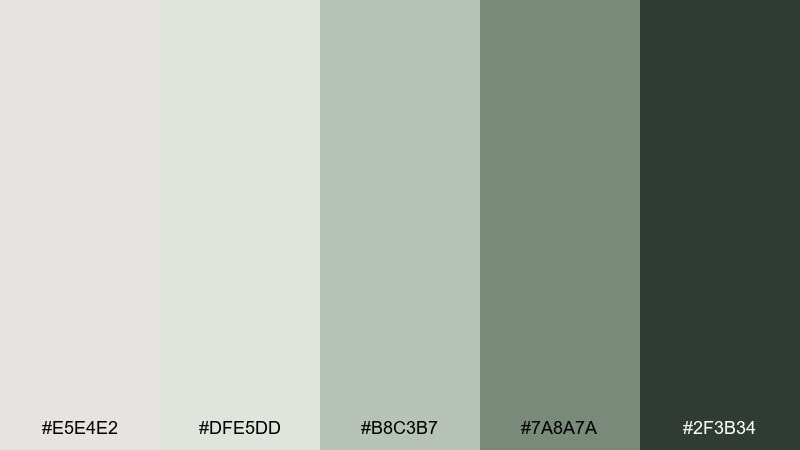sage platinum platinum color palette with hex codes