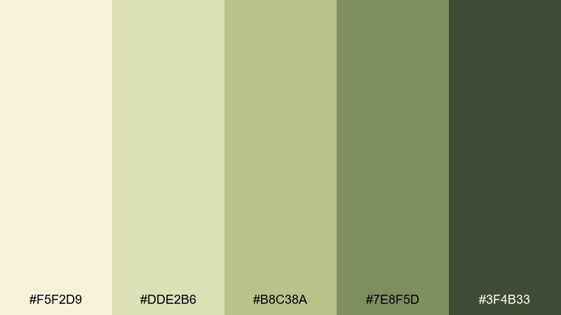 sage spritz white wine color palette with hex codes