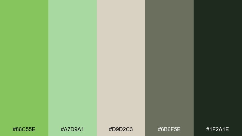 sage studio mantis color palette with hex codes