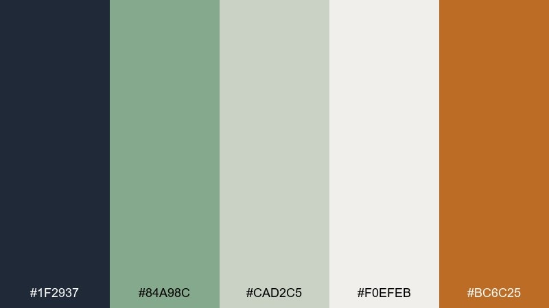 sage support ecommerce color palette with hex codes