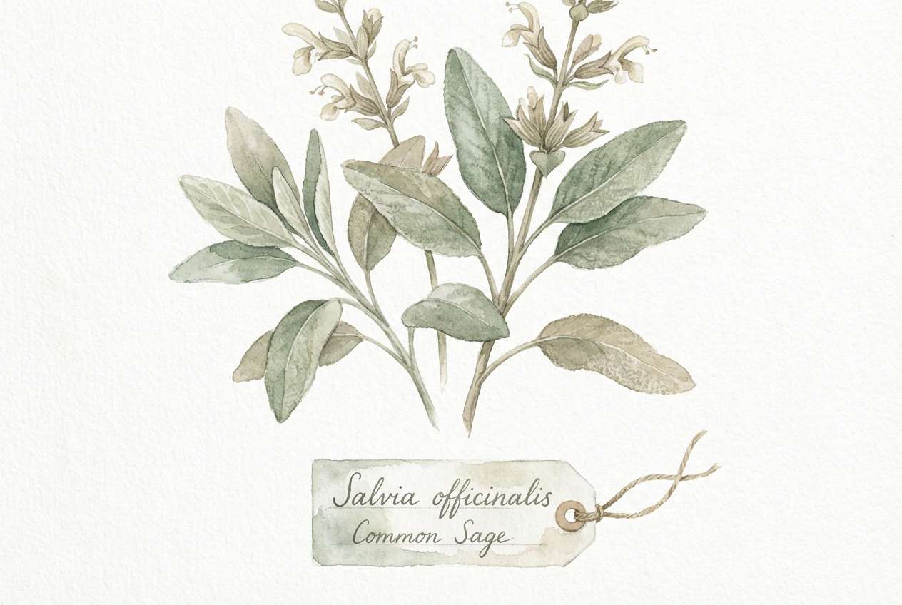 sage botanical illustration