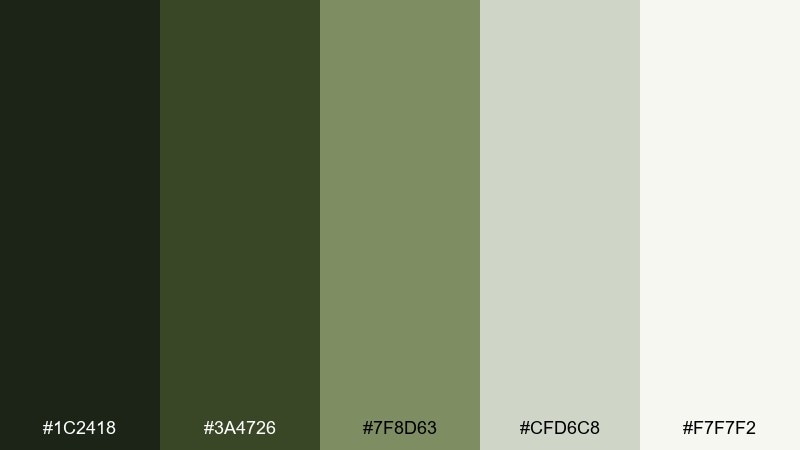 sage tech branding color palette with hex codes