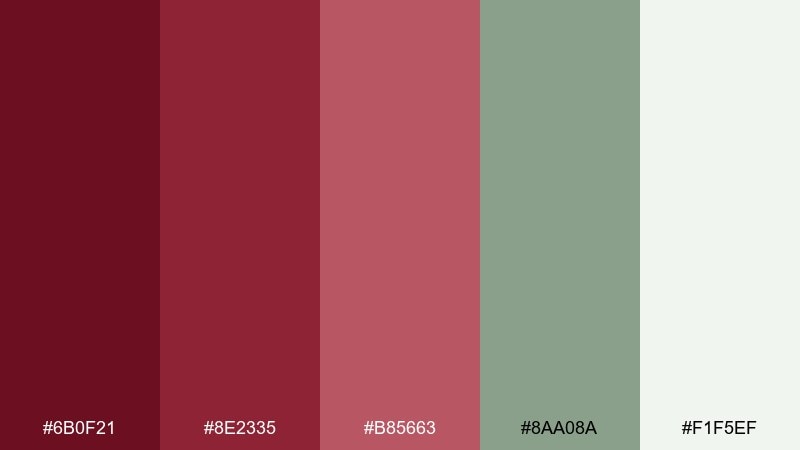 sage vineyard color palette with hex codes