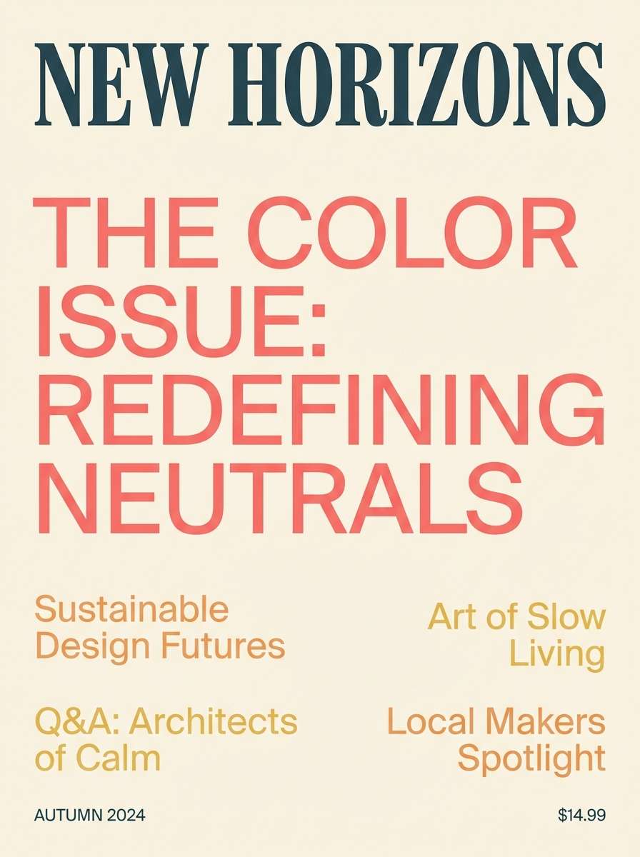 editorial magazine cover