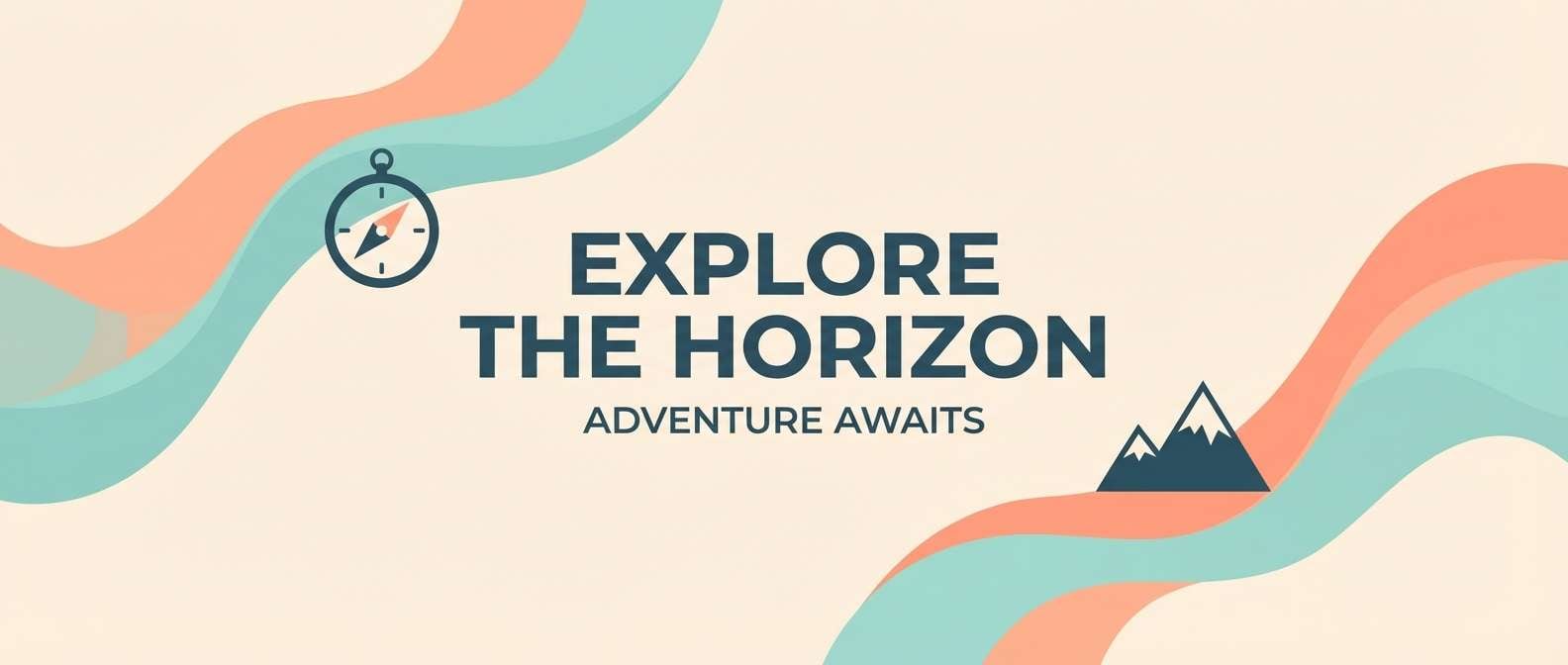 coastal travel banner design