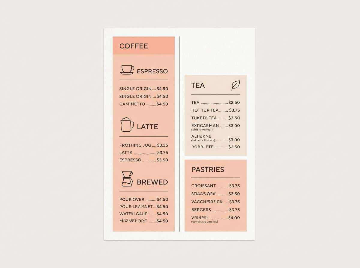 cafe menu design