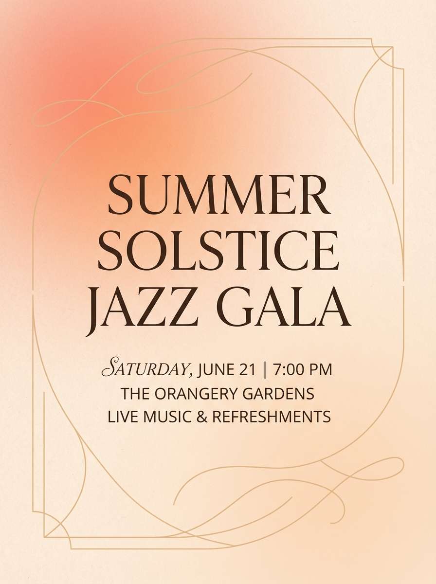 gala event poster