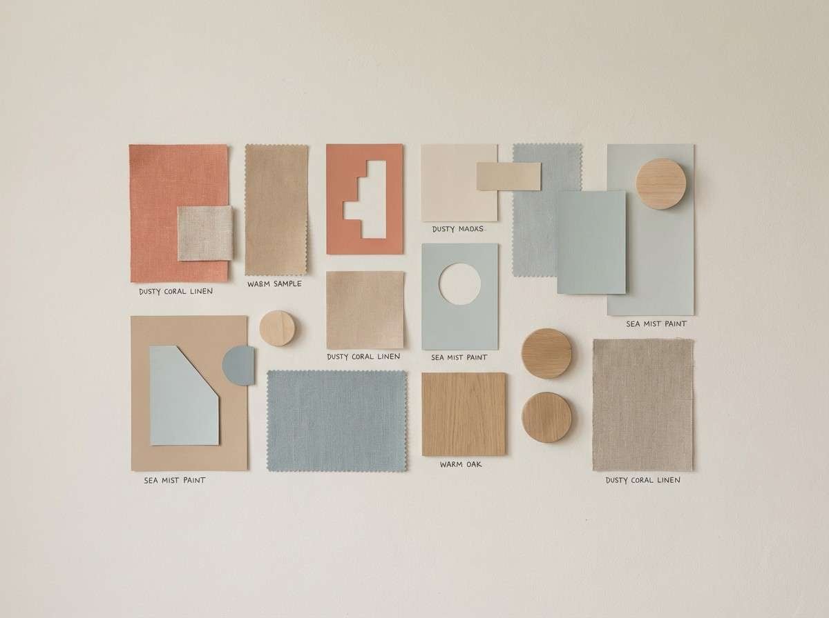 dusty coral mood board