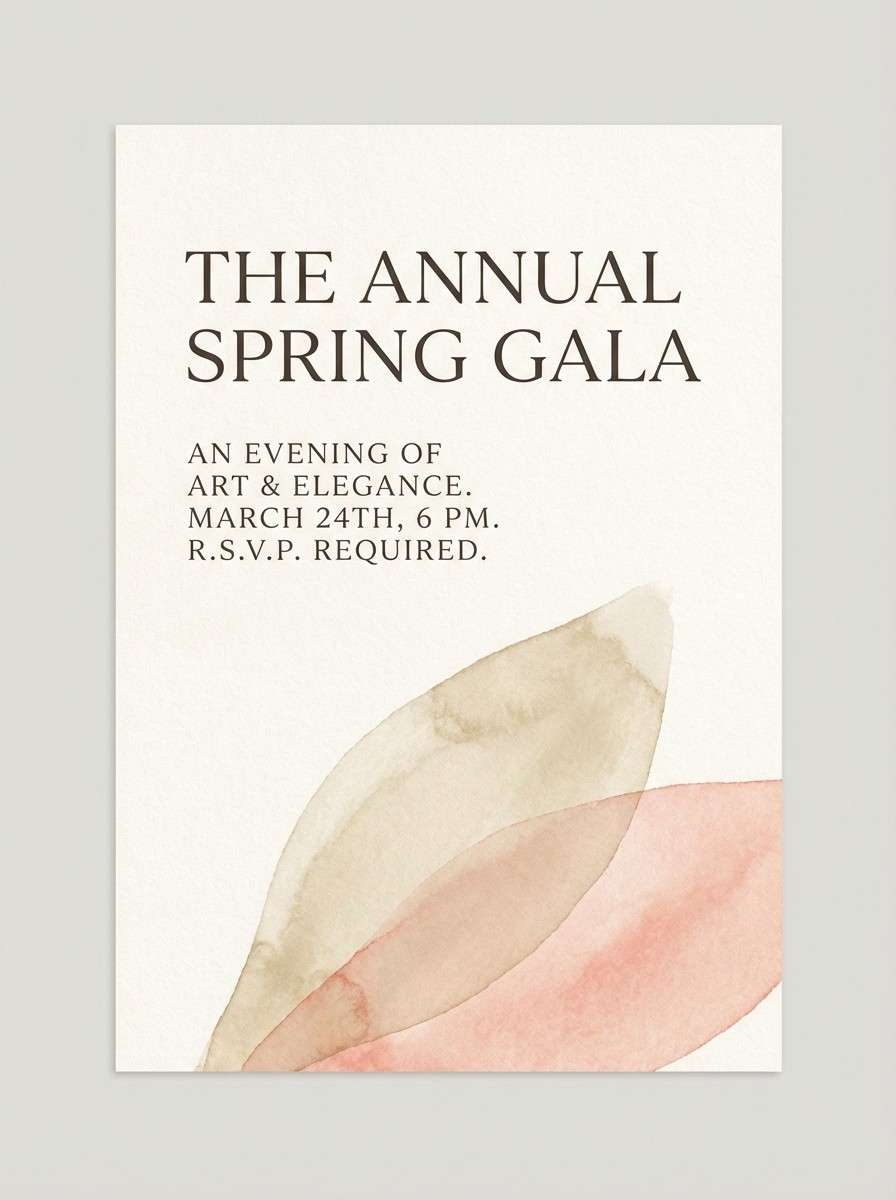 elegant champagne themed flyer