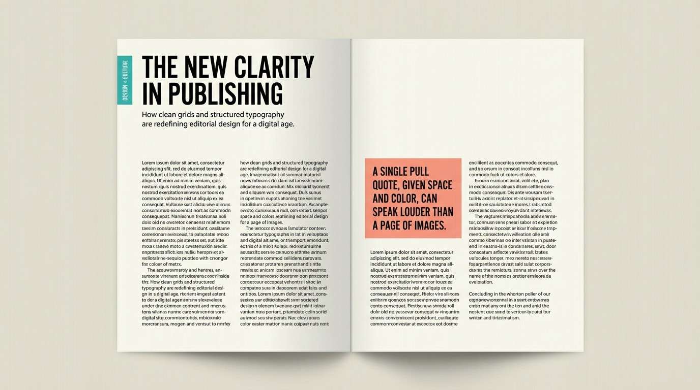 magazine spread layout