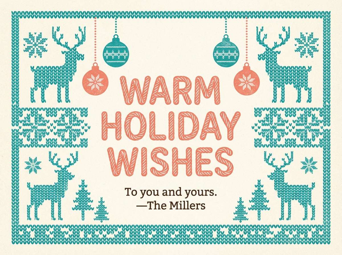 holiday greeting card