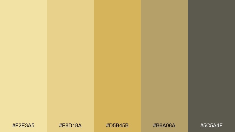 sandbar glow straw color palette with hex codes