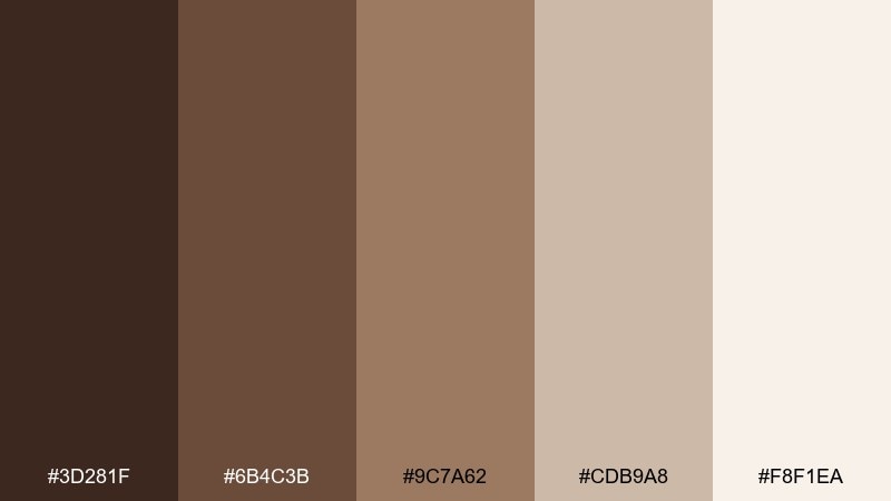 sandstone chocolate chocolate brown color palette with hex codes