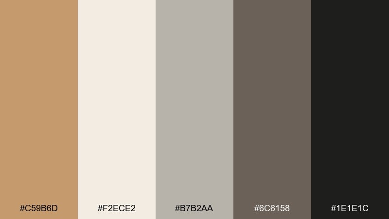 sandstone studio color palette with hex codes