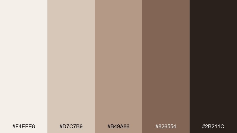 sandstone study color palette with hex codes