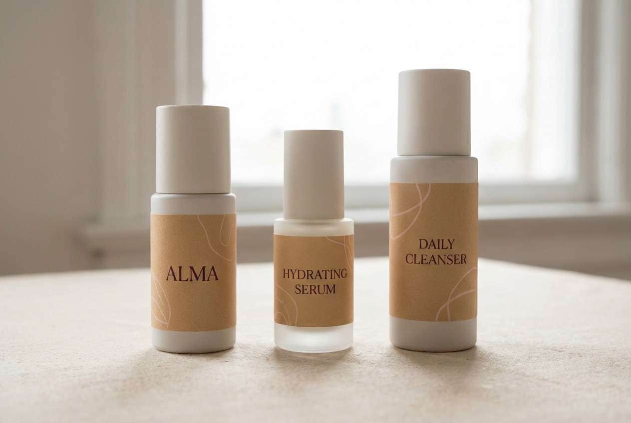 minimal skincare packaging