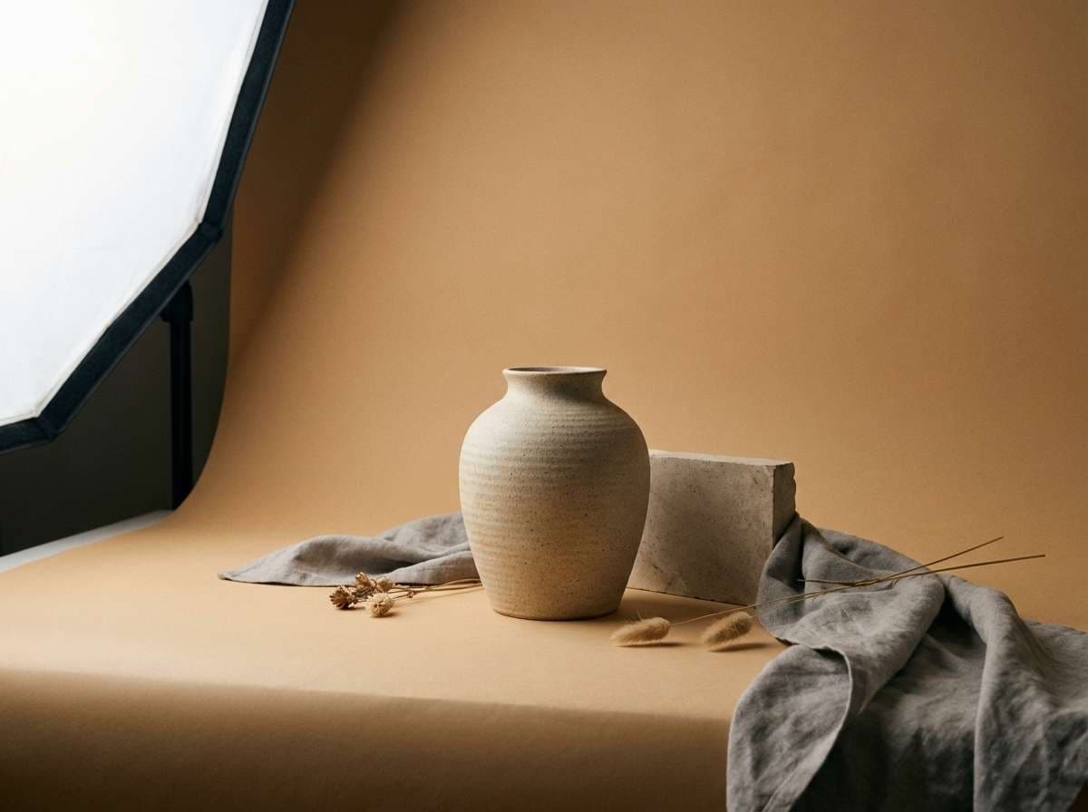 warm studio product shot