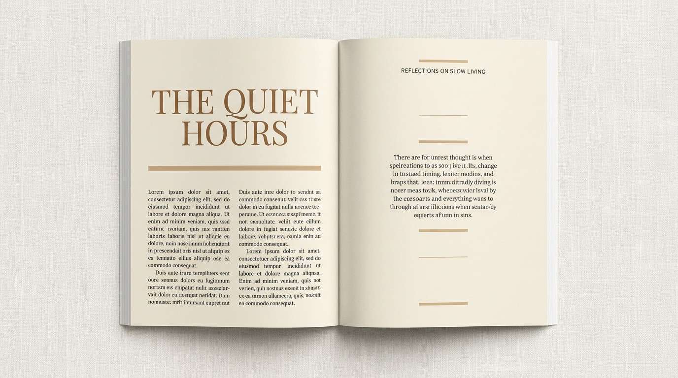 sepia editorial layout