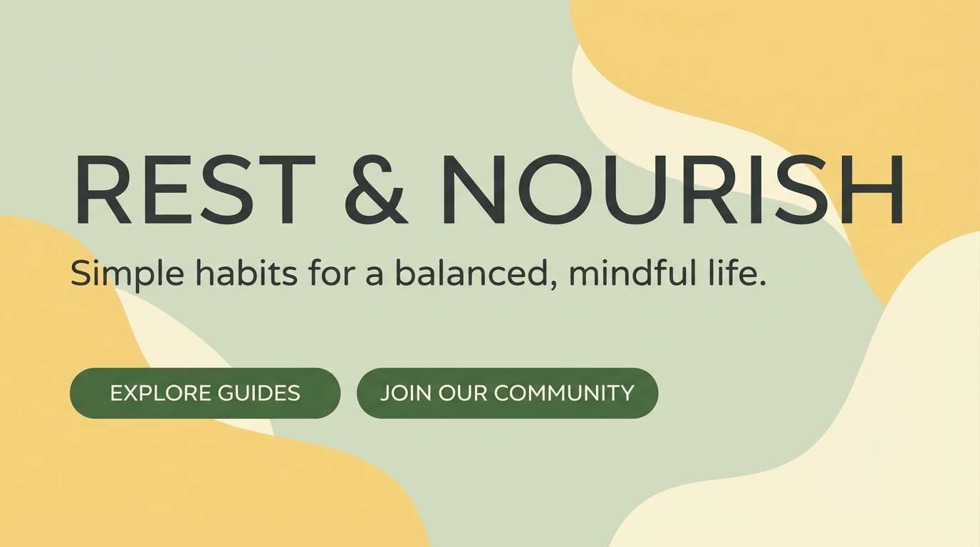 wellness hero in soft greens