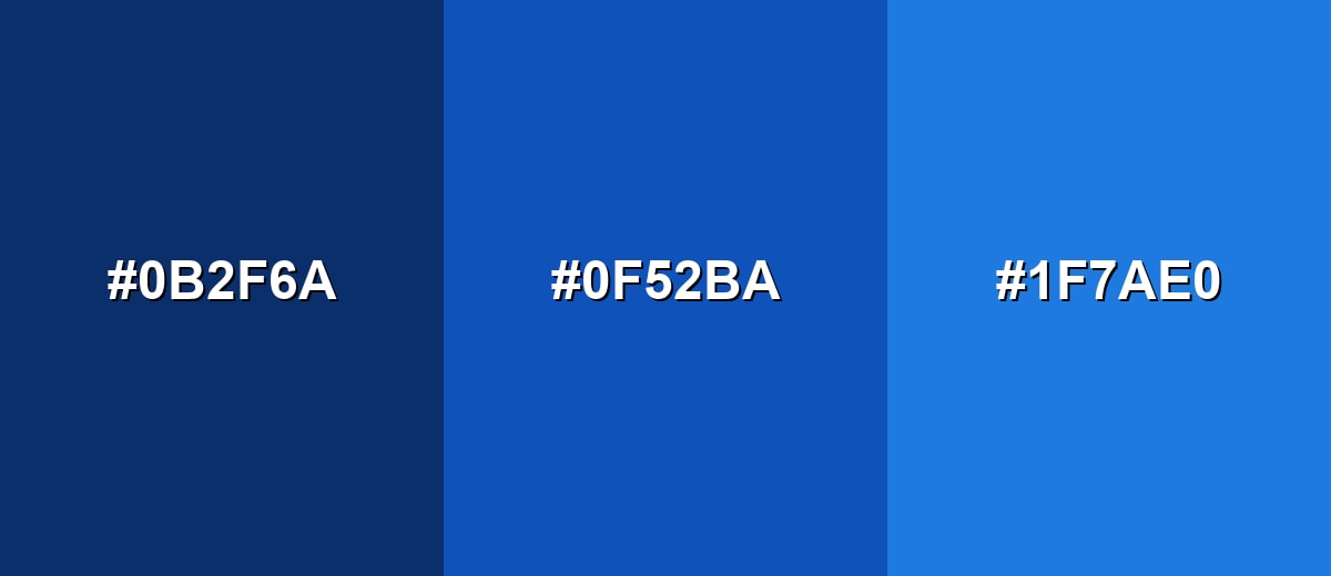 analogous color for sapphire-blue-color