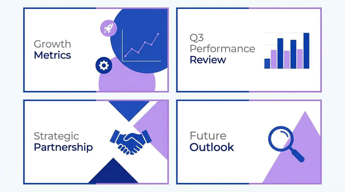 corporate pitch deck slides