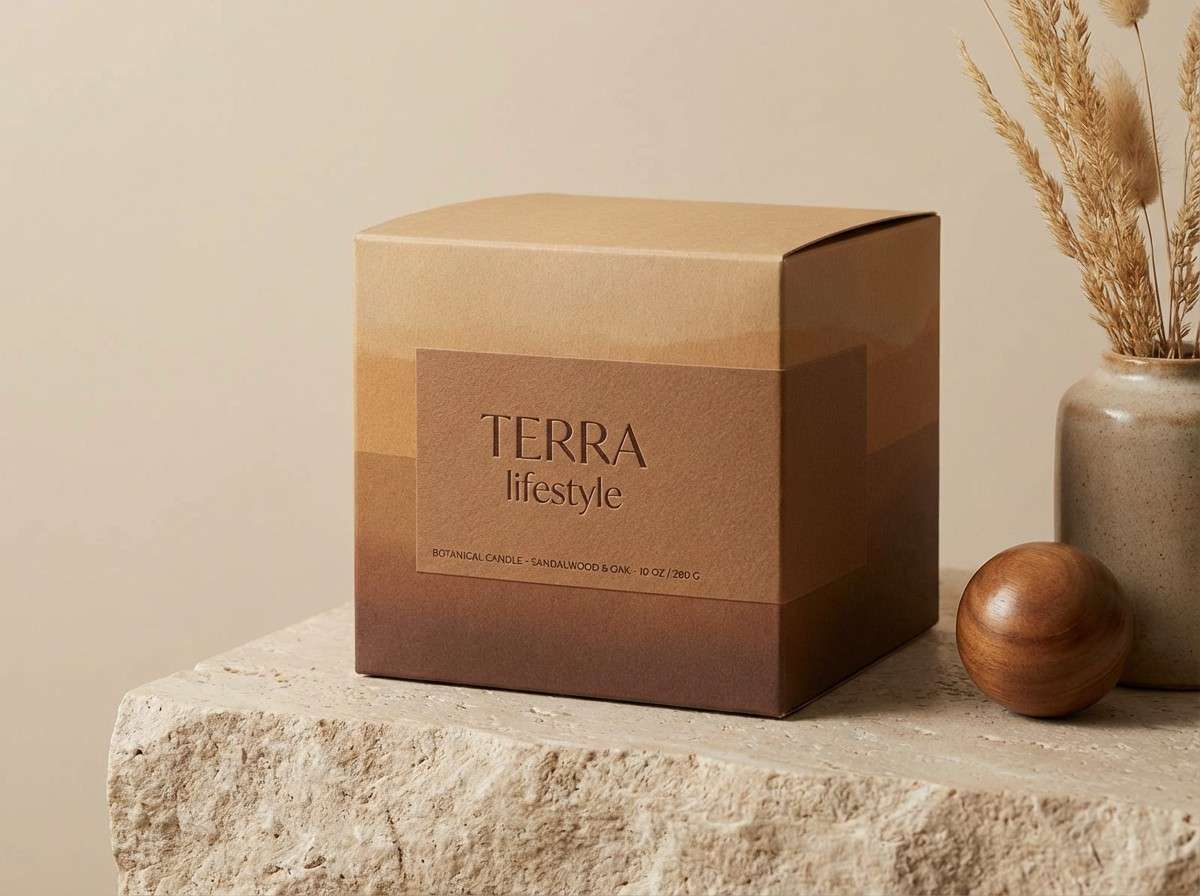 warm packaging studio shot