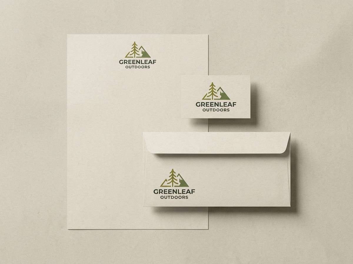 olive stationery branding set