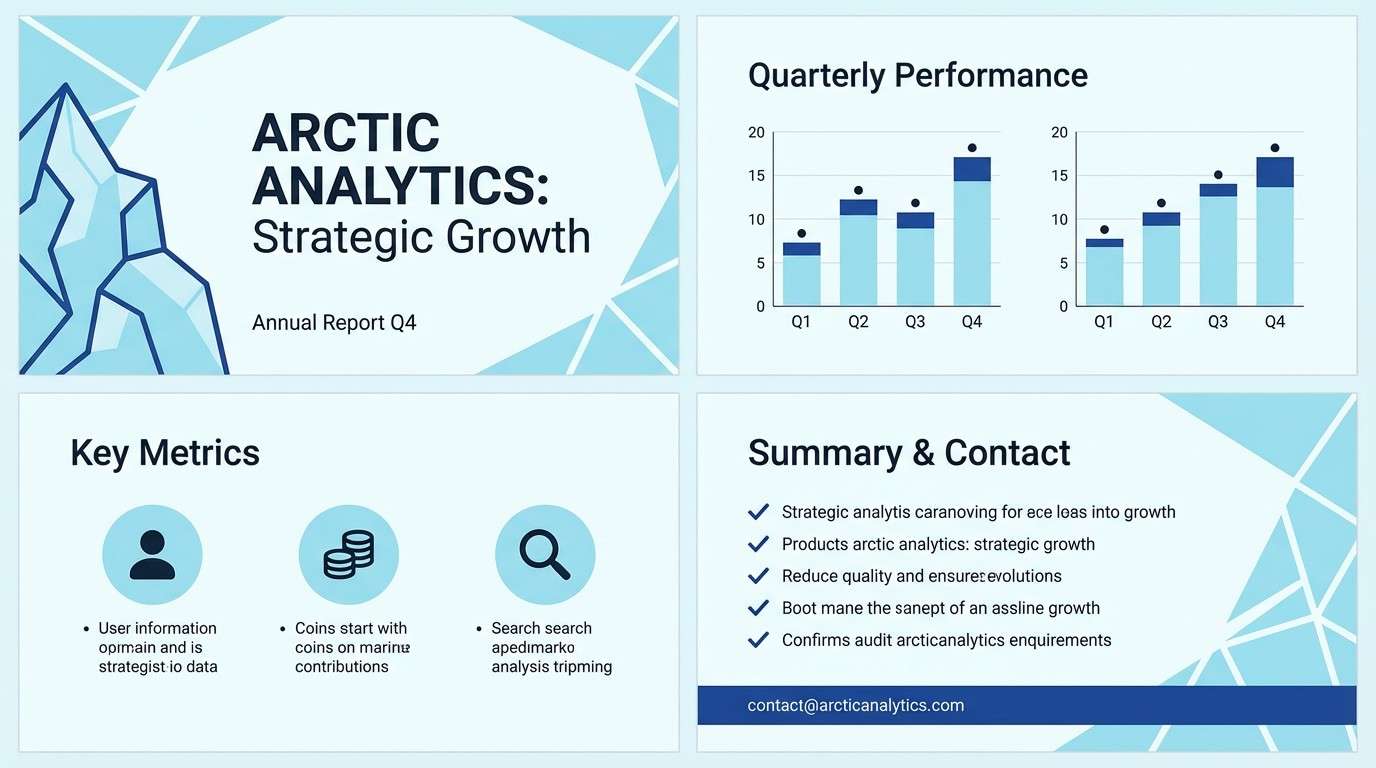 blue slide deck design