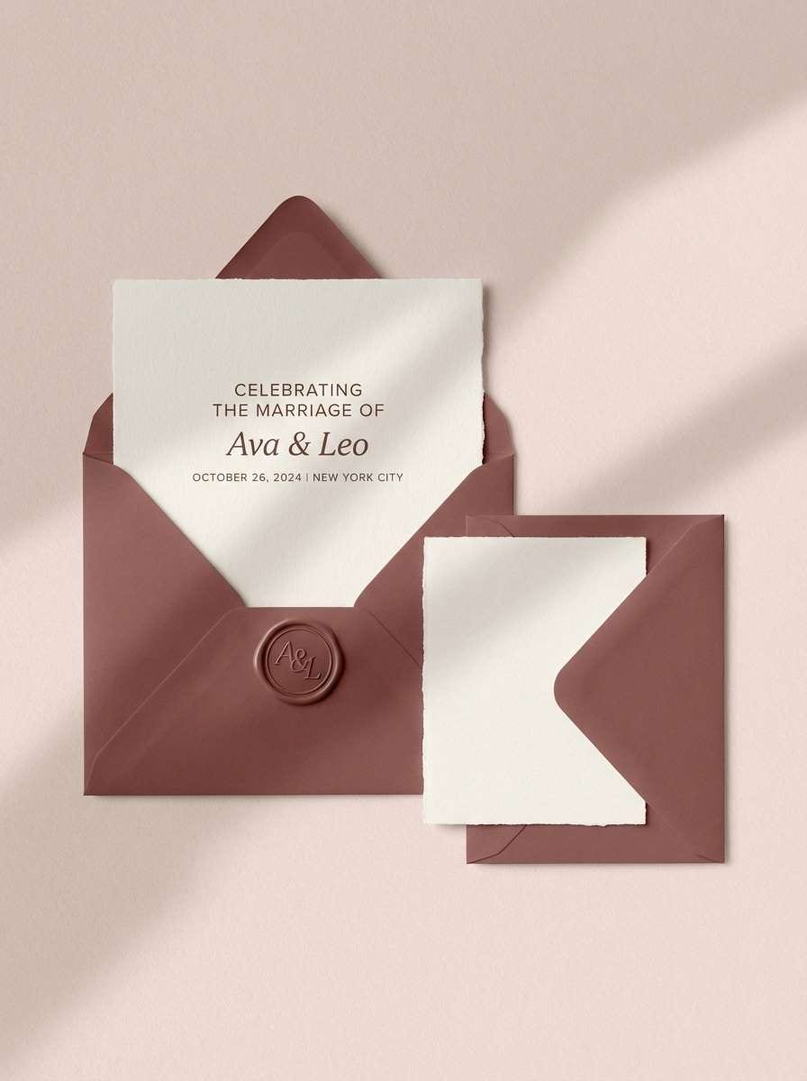 blush wedding stationery suite