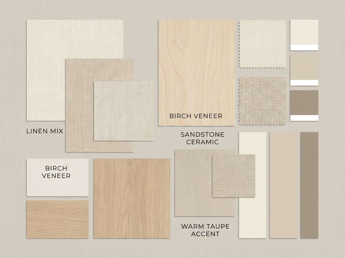neutral interior mood board