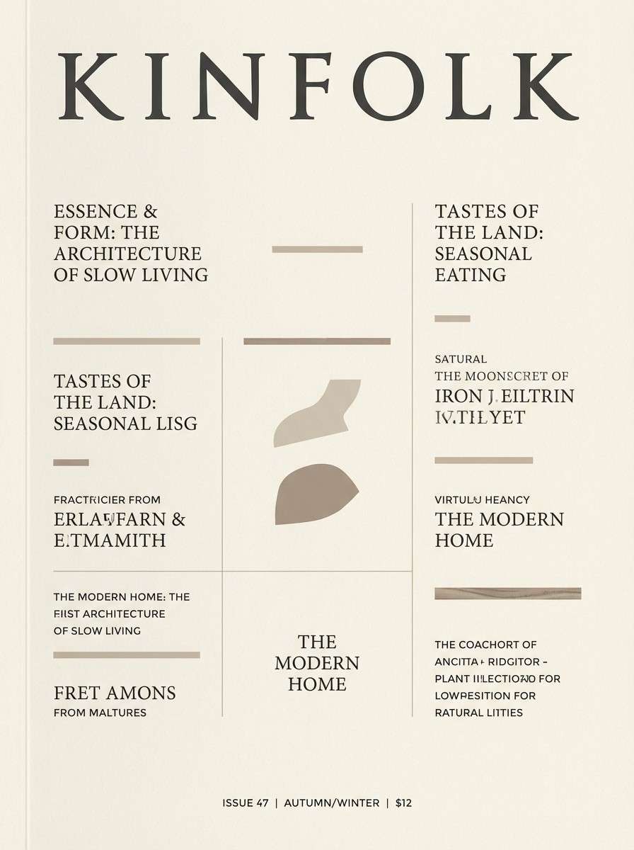 minimal magazine cover design