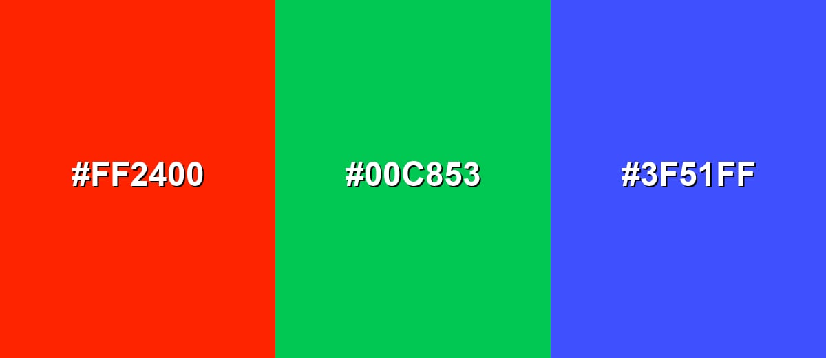 triadic combinations of scarlet