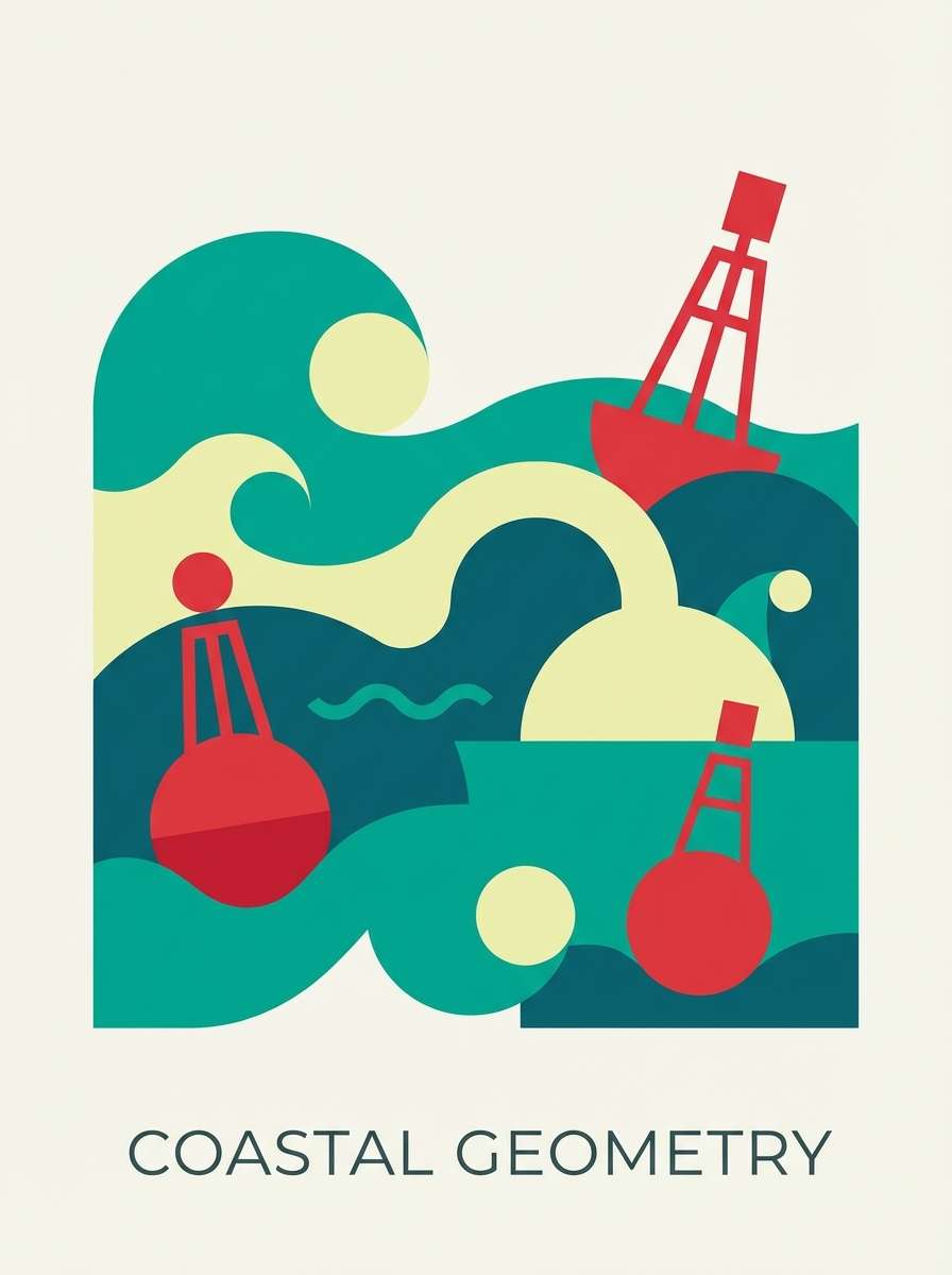 coastal vector poster