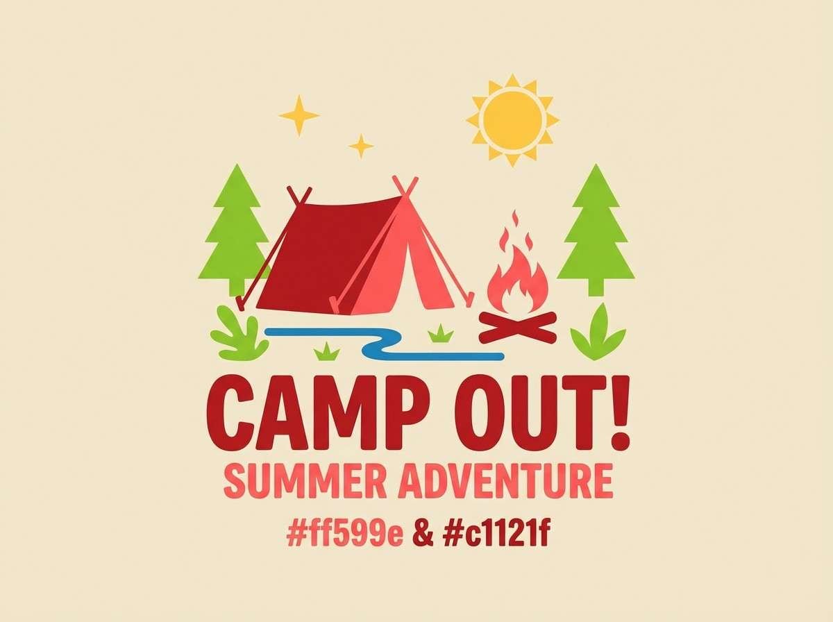 camping event poster