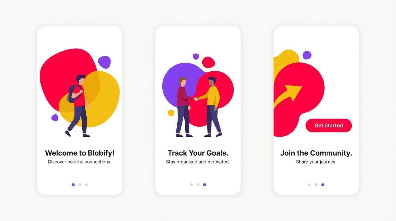 playful onboarding ui