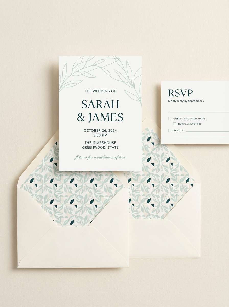 minimal invitation suite