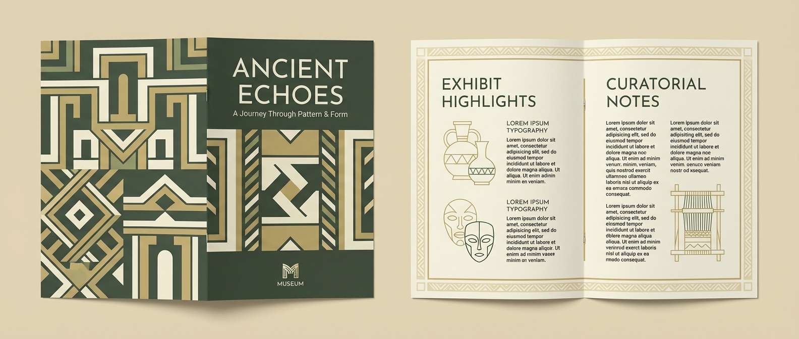museum brochure layout