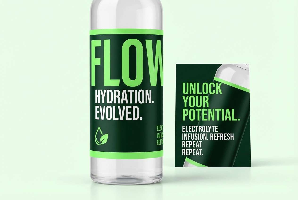 sports bottle label