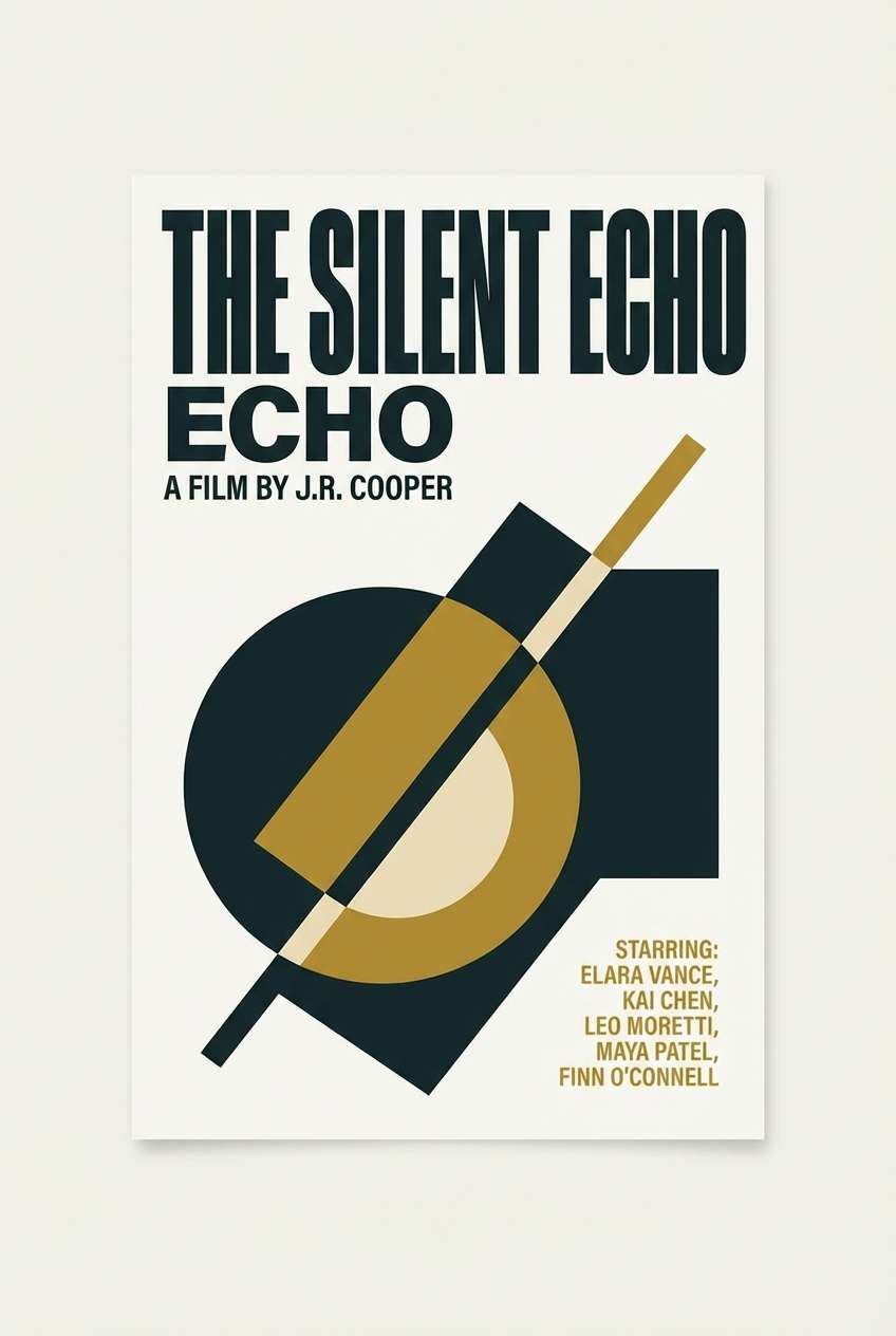 cinematic poster typography