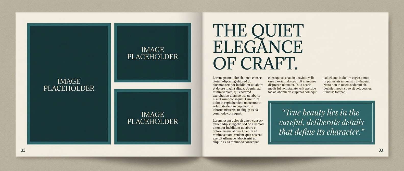 editorial spread layout